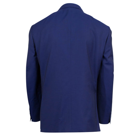 Travel Wool Blend Portly Fit Suit - Blue