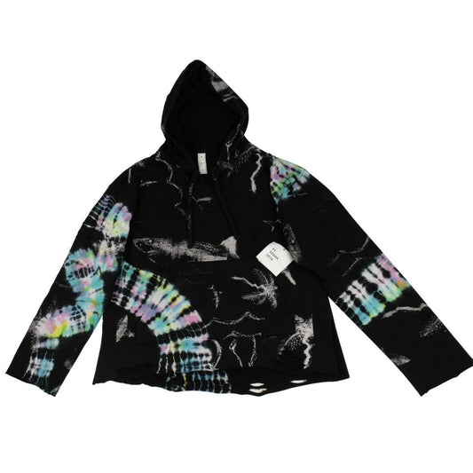 Beni Baja X Dr Woo Pullover Black Tie Dye Hoodie - Black / Multi