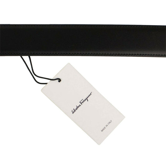 Double Gancini Reversible & Adjustable Belt - Black/Blue