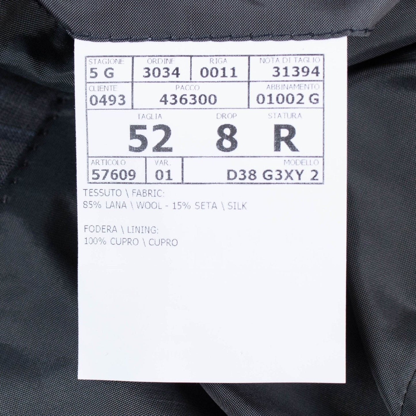 Windowpane Checked Wool Blend Thre Button Suit - Charcoal Gray / Blue
