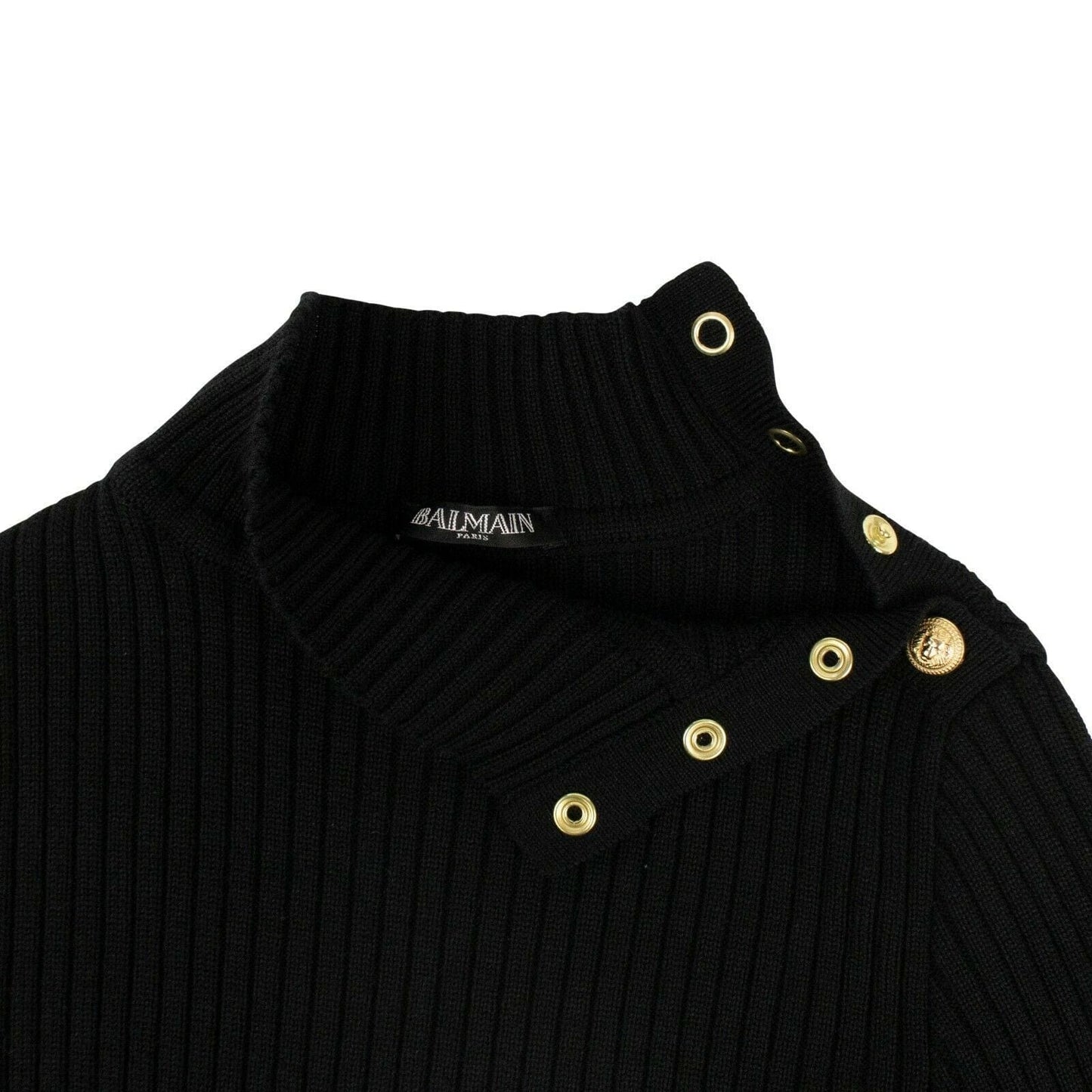 Construction Knit Ribbed Long Dress - Black