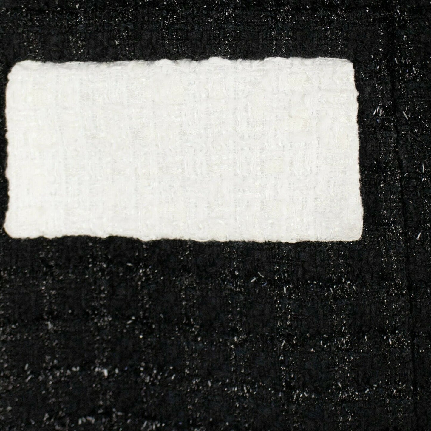 Bouclé Mini Tweed Wrap Dress - Black / White