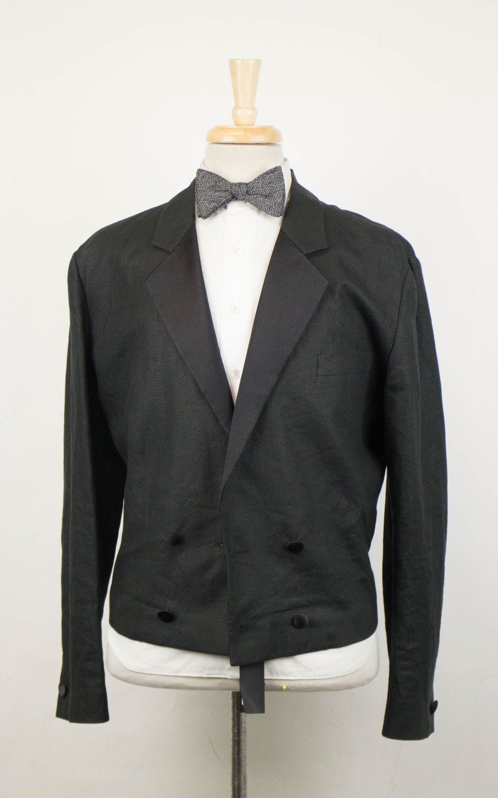Wool DB Tuxedo Suit - Black