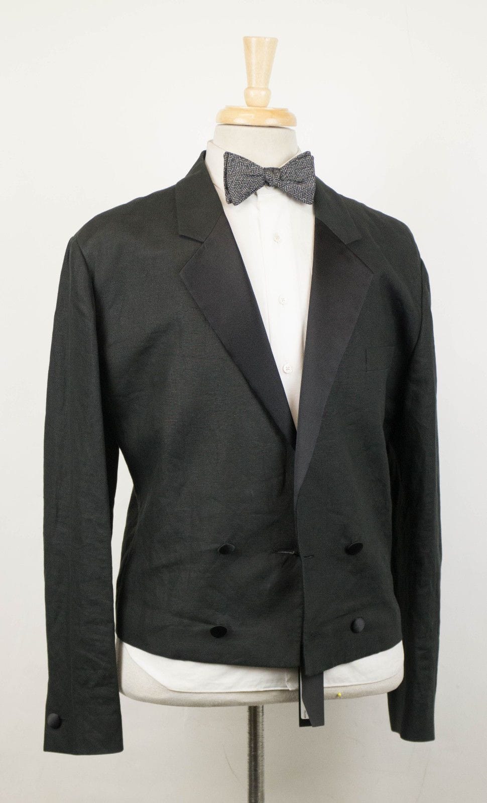 Wool DB Tuxedo Suit - Black