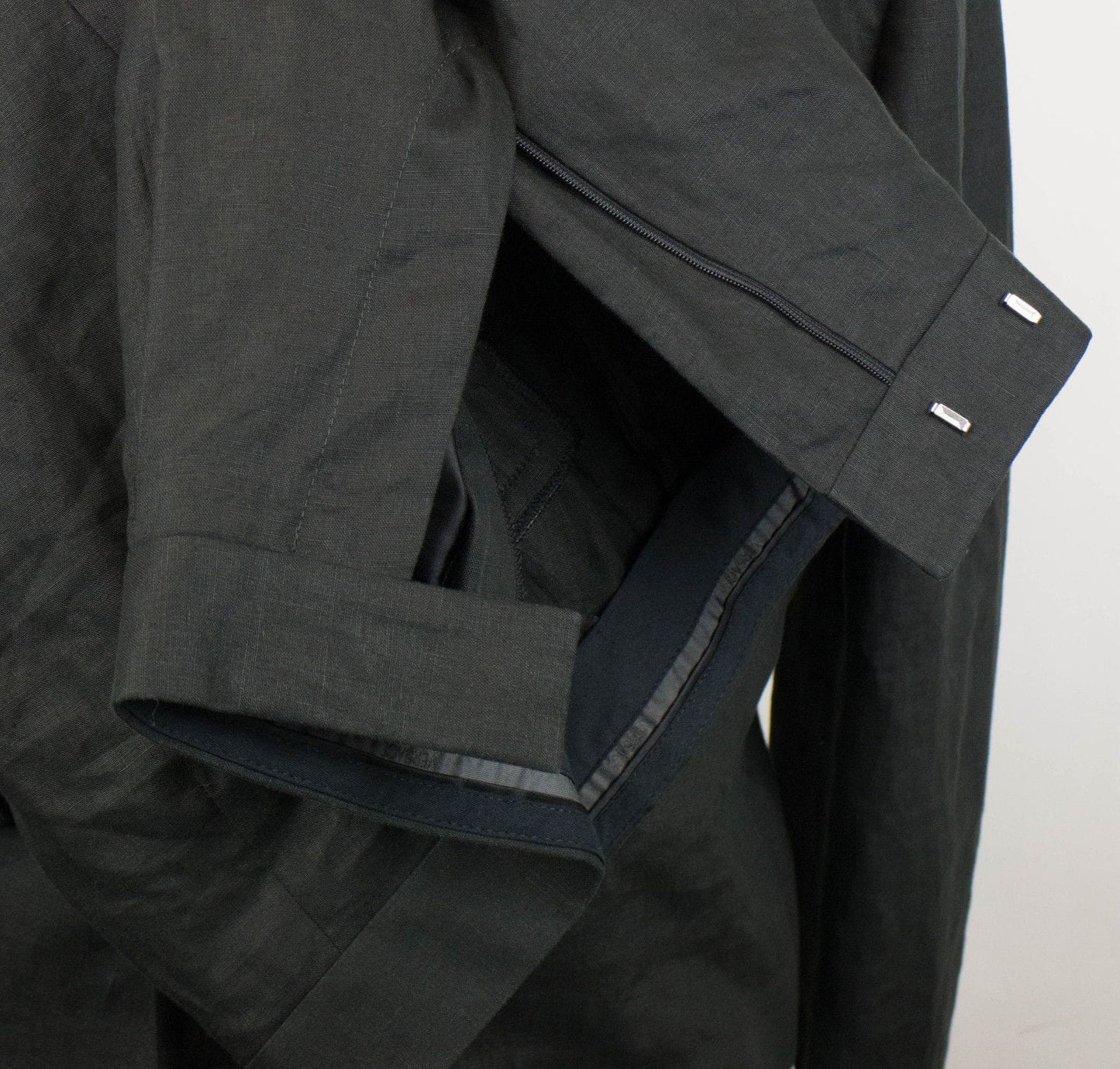 Wool DB Tuxedo Suit - Black