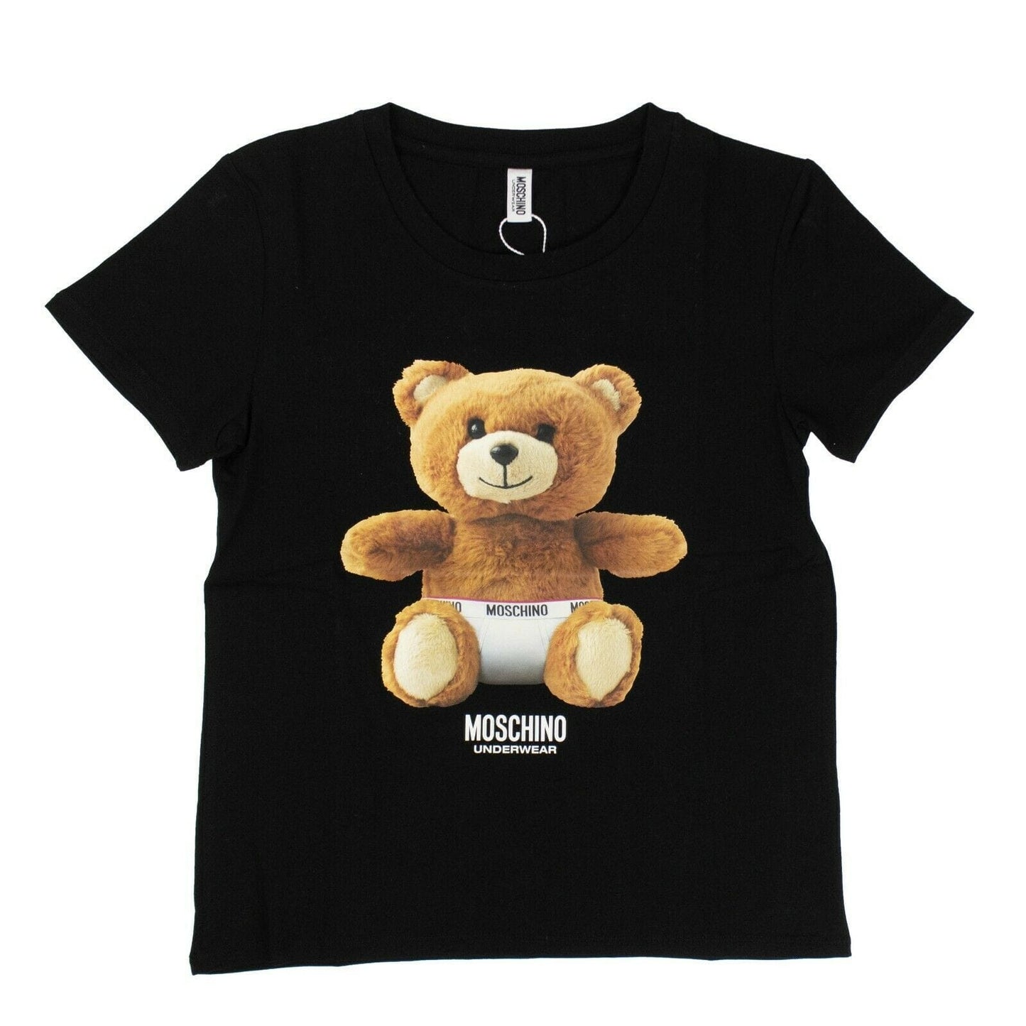 Bear Graphic Short Sleeve T-Shirt - Black