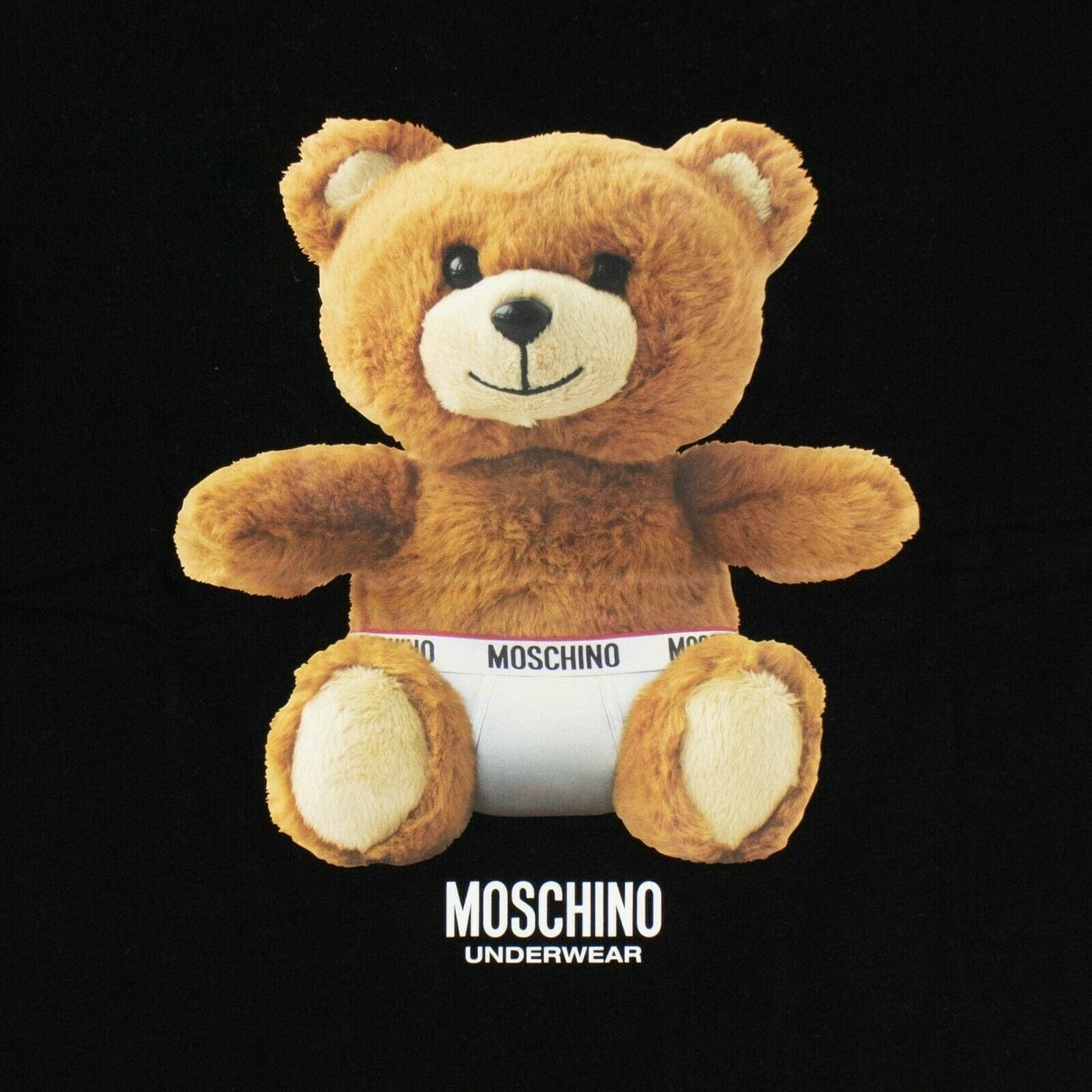 Bear Graphic Short Sleeve T-Shirt - Black