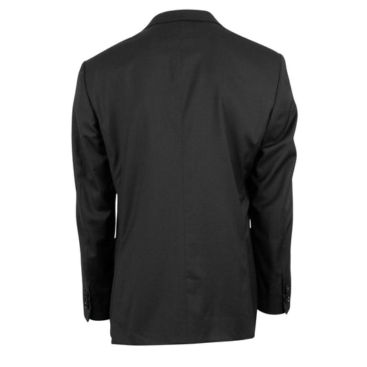 Wool Two Button Suit - Black