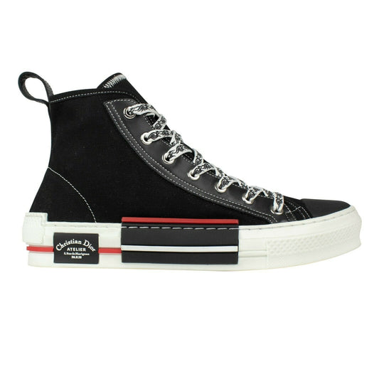 Canvas Atelier Lace Up Sneakers - Black