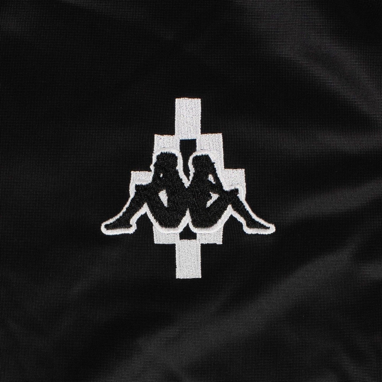 Black Kappa Tape Jersey Track Jacket