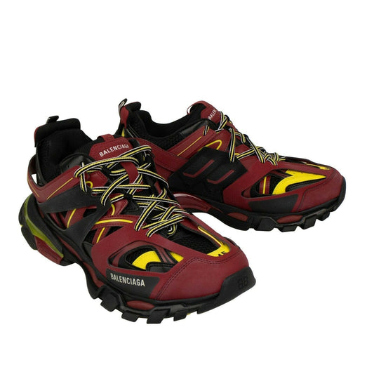 Track Trainers Chunky Sport Sneakers - Bordeaux / Yellow '
