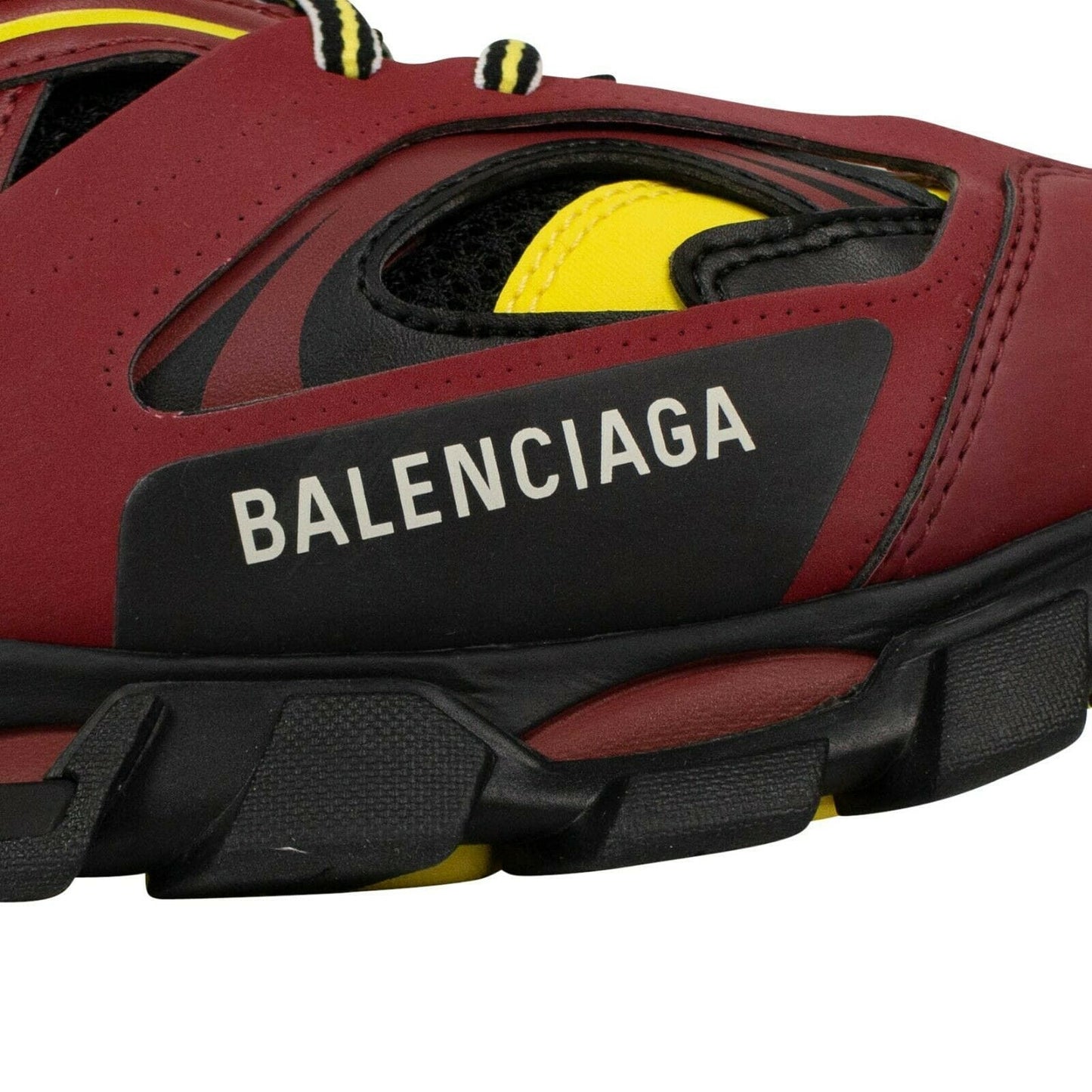 Track Trainers Chunky Sport Sneakers - Bordeaux / Yellow '