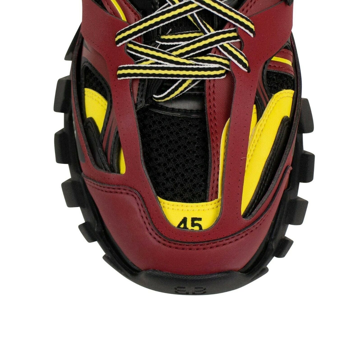 Track Trainers Chunky Sport Sneakers - Bordeaux / Yellow '