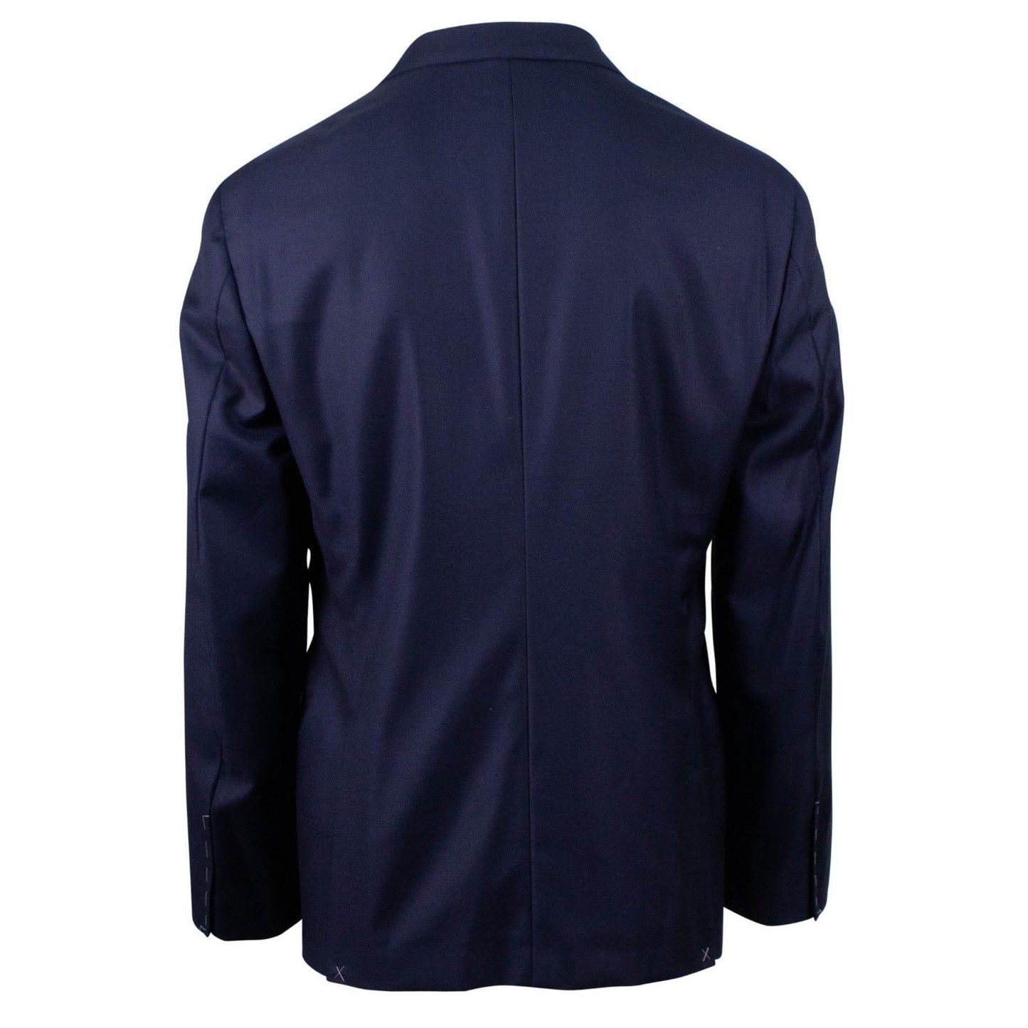 Wool Tuxedo Suit - Navy Blue