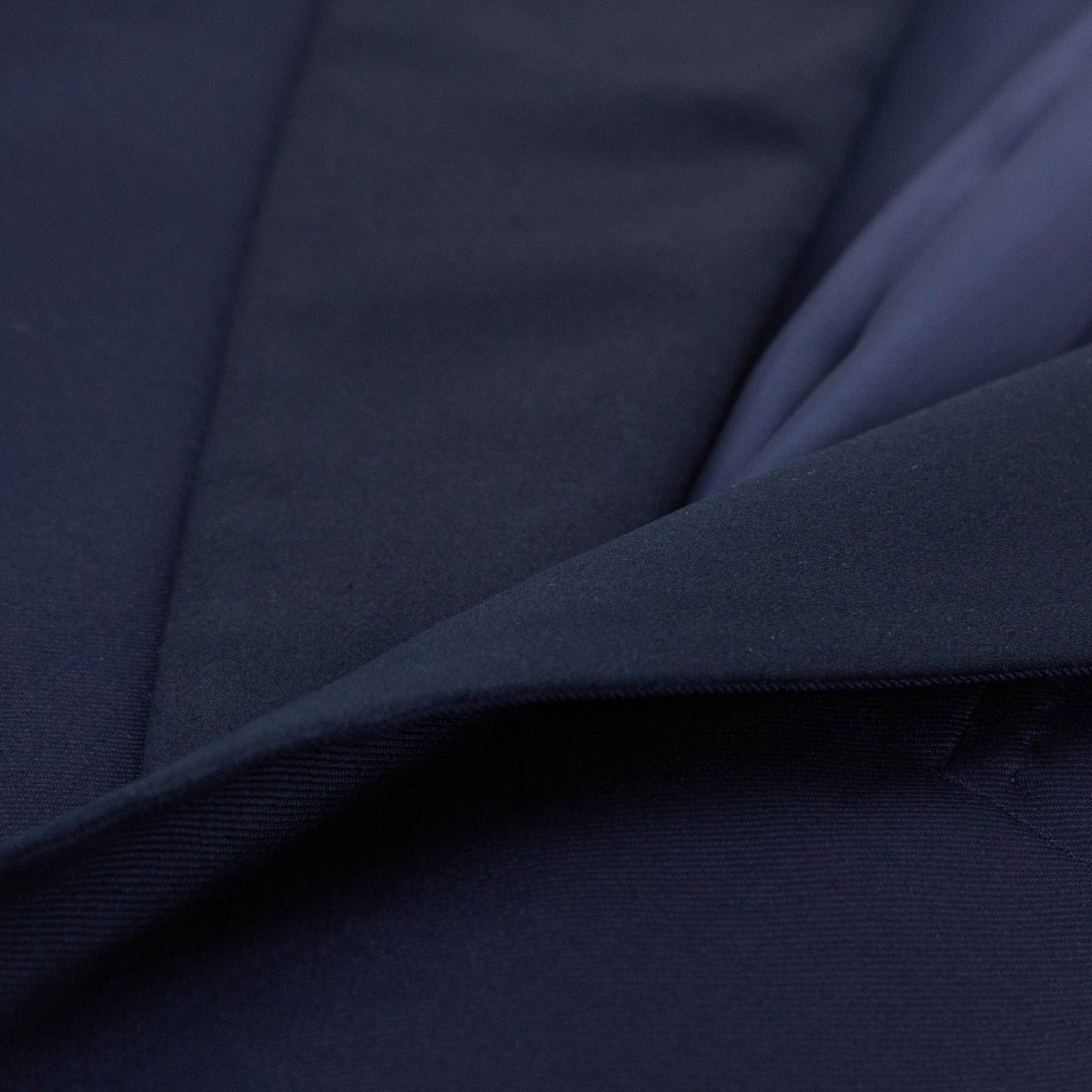 Wool Tuxedo Suit - Navy Blue