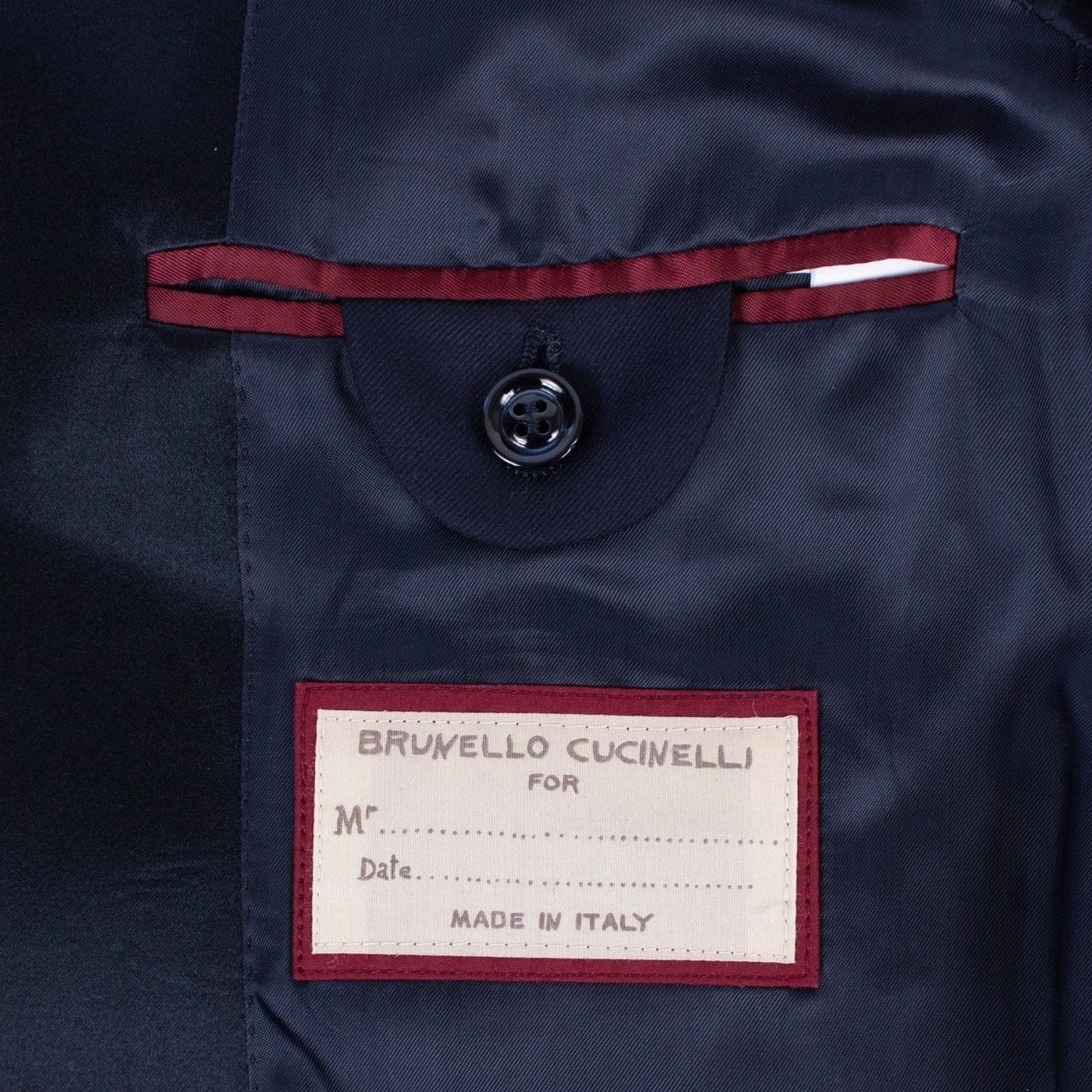 Wool Tuxedo Suit - Navy Blue