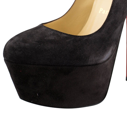 Alta Vicky 160 Suede Platform Pumps - Brown