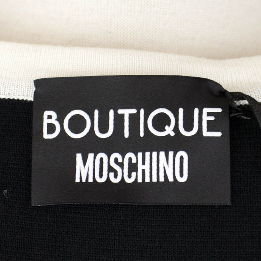 Wool Blend Bow Tie Sleeveless Mini Dress - Black