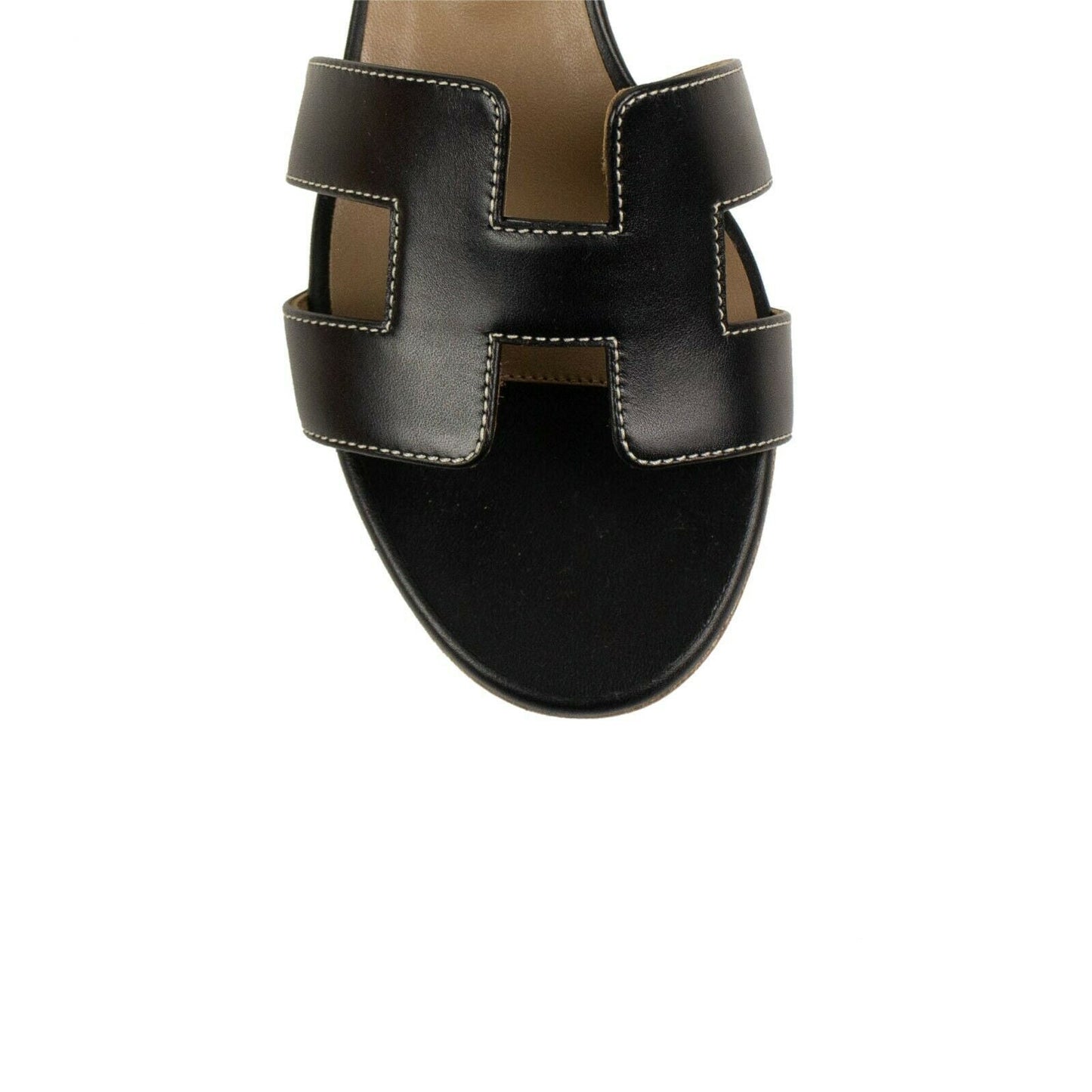 Calfskin Leather "Oasis" Sandal - Black
