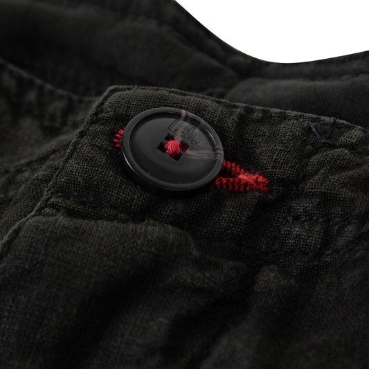 Black Linen Drawstring Pants