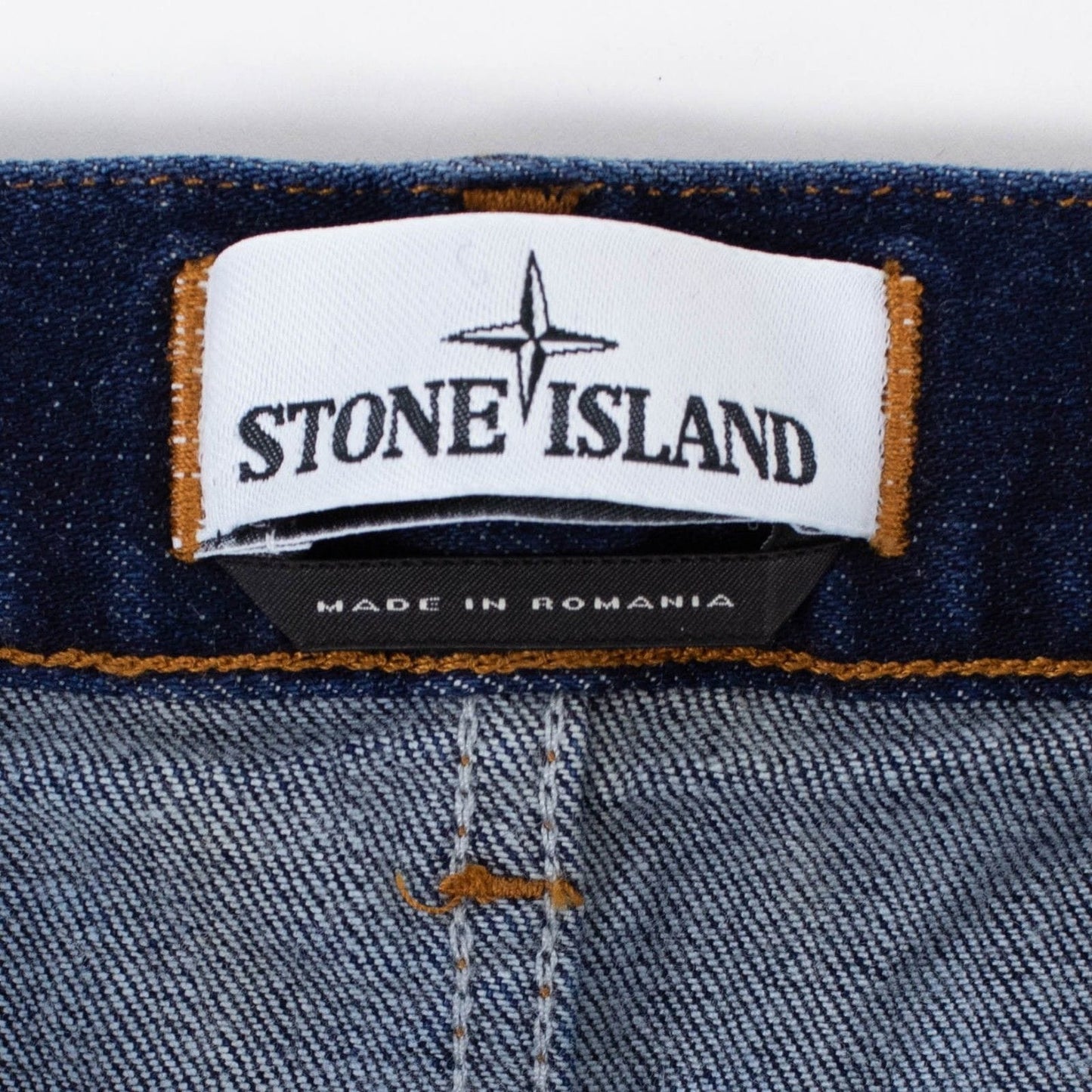 Blue Cotton Blend Denim Faded Jeans