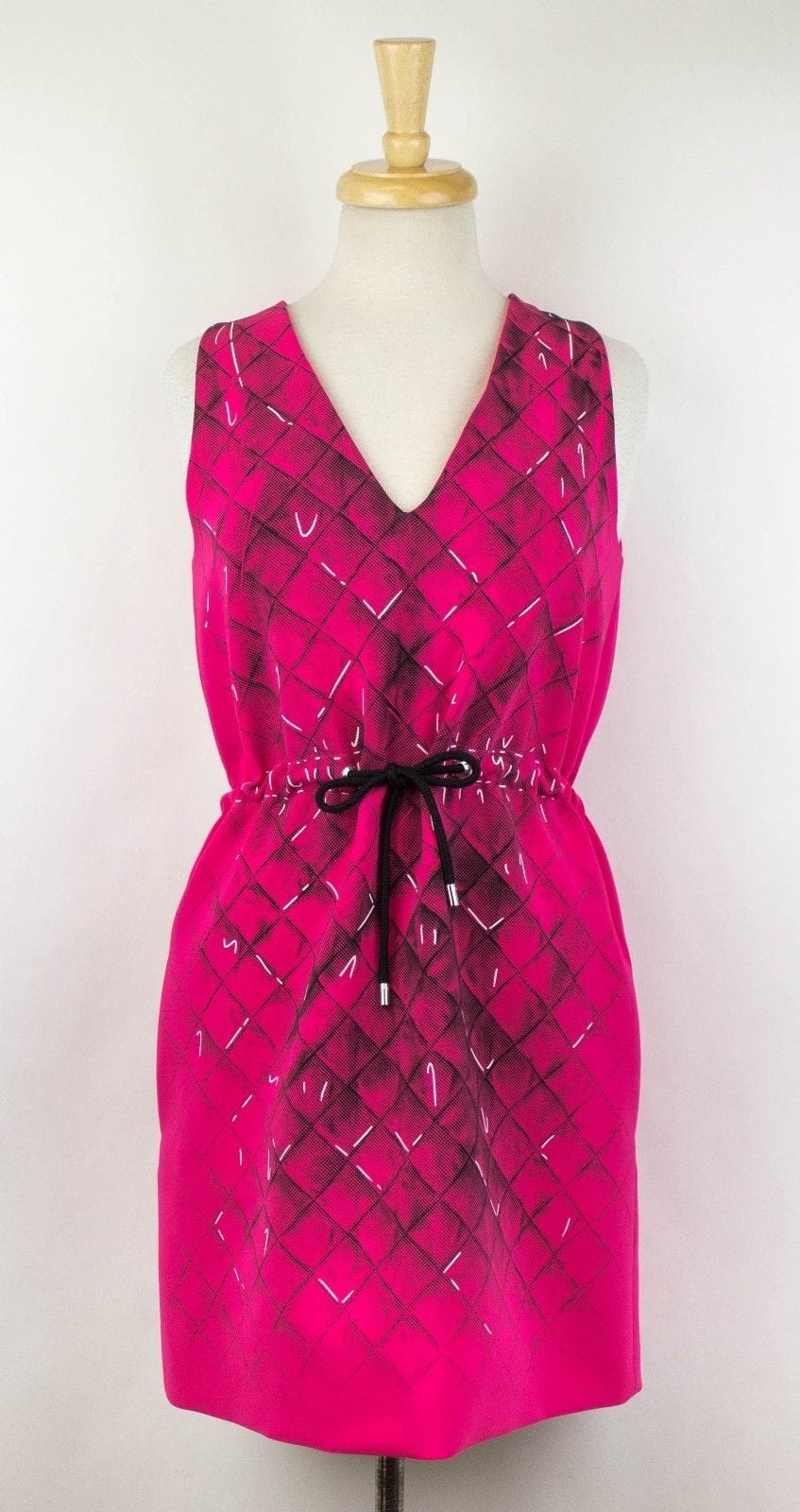 Moschino x Jeremy Scott Sleeveless Drawstring Dress - Pink