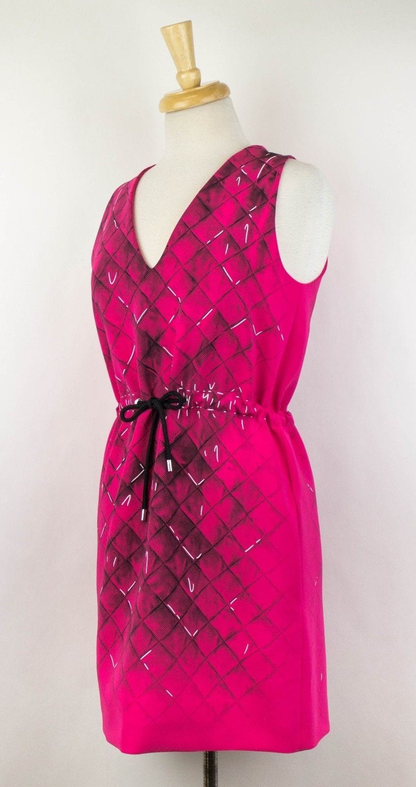 Moschino x Jeremy Scott Sleeveless Drawstring Dress - Pink