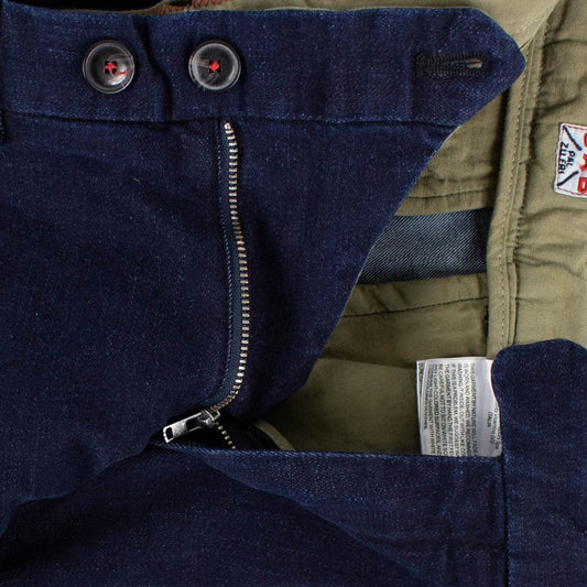 Blue Denim Cotton Blend Jeans Pants
