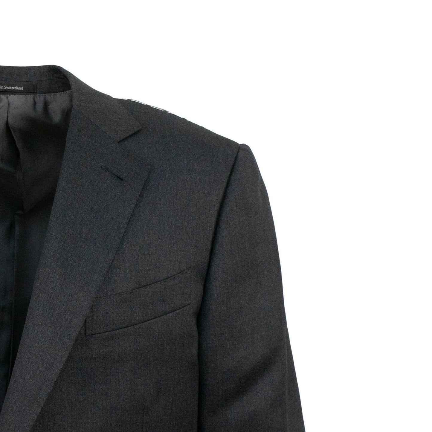 Wool Two Button Suit - Gray