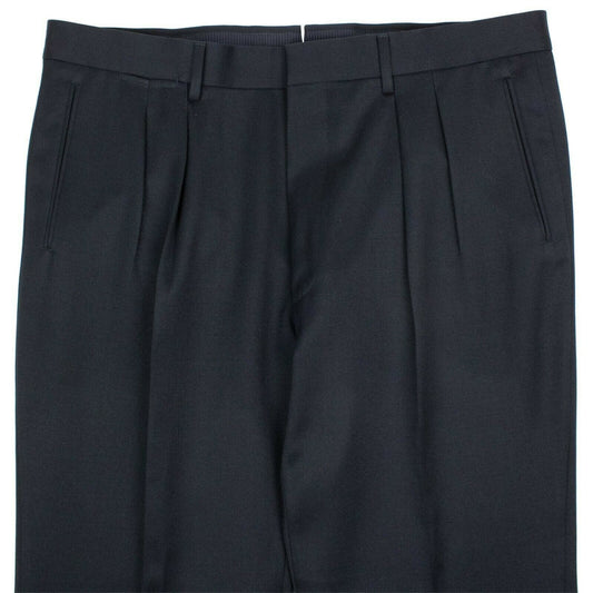 Wool Dress Pants - Navy Blue