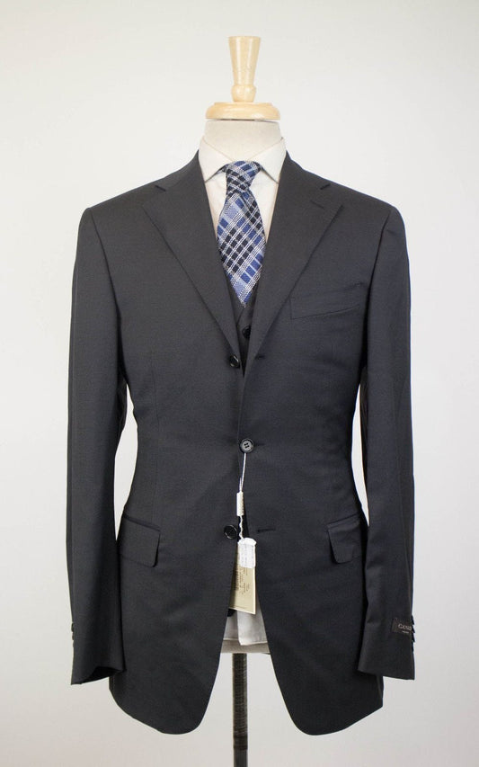 Wool 3 Button 3 Piece Suit - Gray