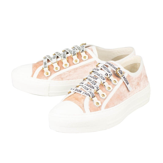 Velvet "Walk'N'Dior" Sneakers - Pink