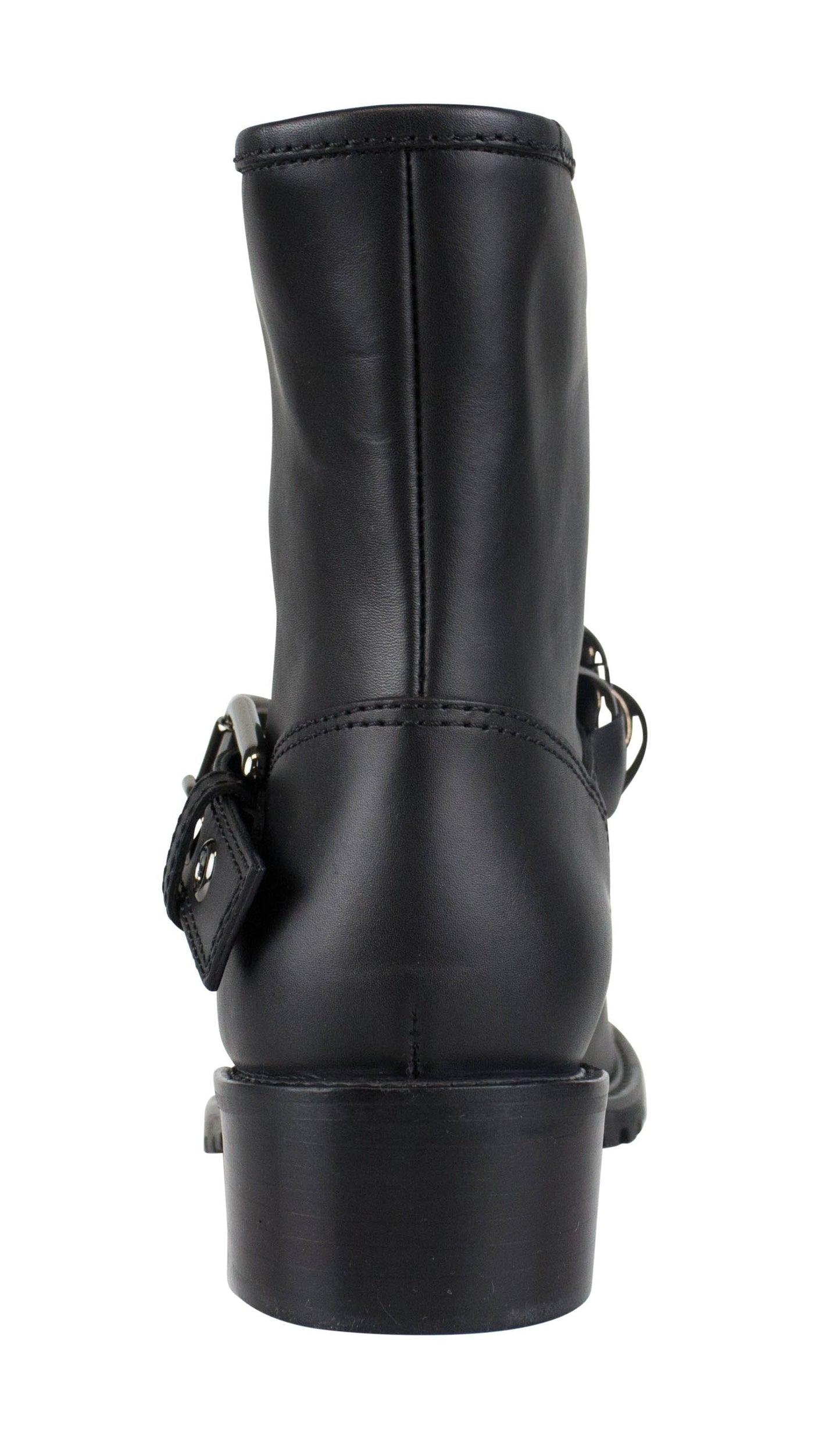 Blok Tubo Black Leather Boots - Black