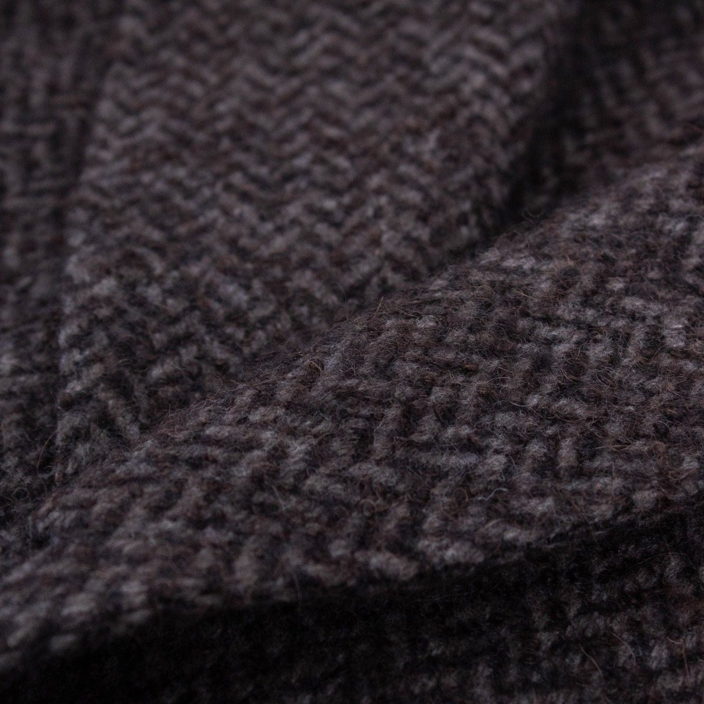 Brown Twill Wool/Alpaca Overcoat