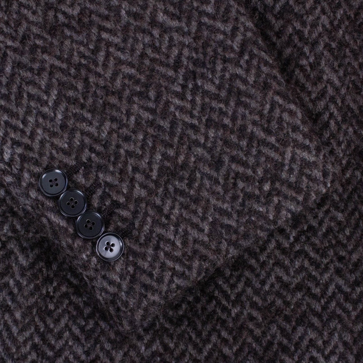 Brown Twill Wool/Alpaca Overcoat