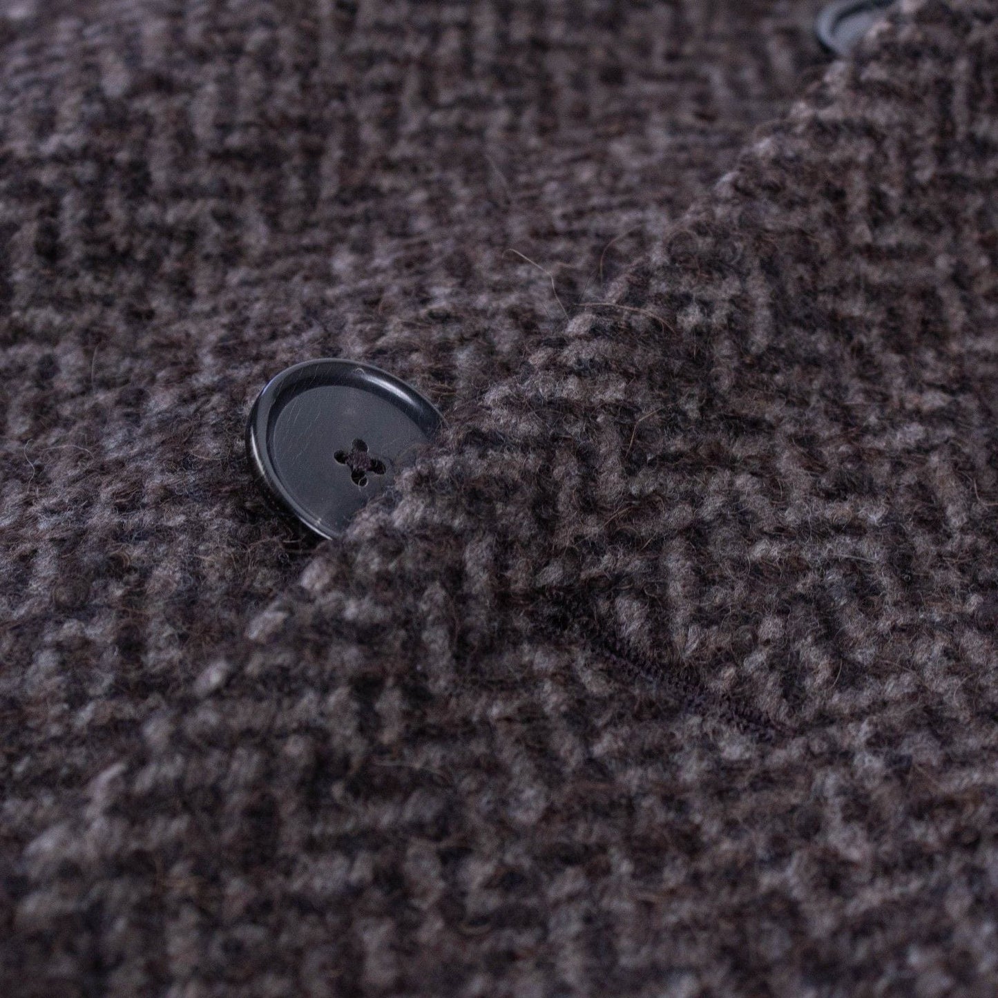 Brown Twill Wool/Alpaca Overcoat
