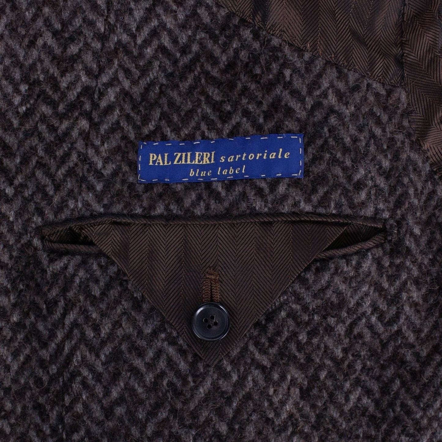 Brown Twill Wool/Alpaca Overcoat