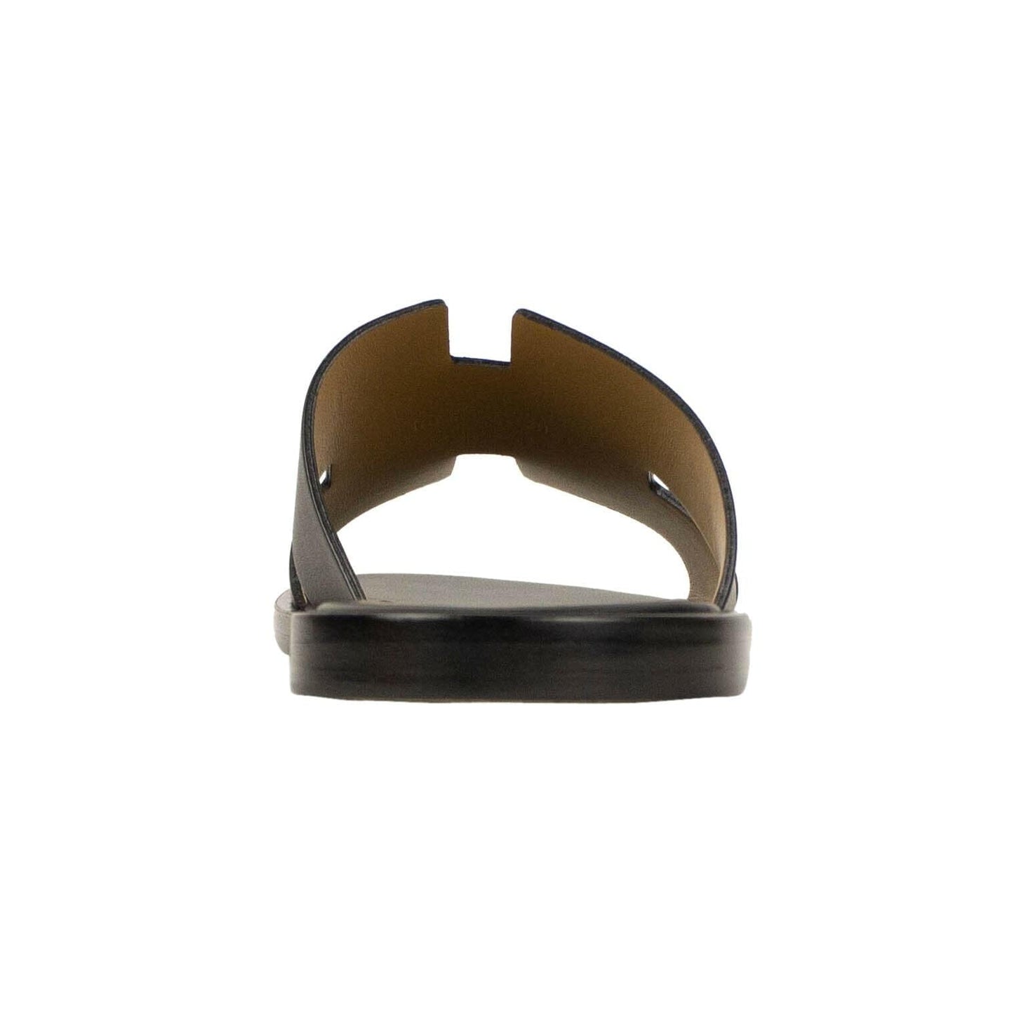 Calfskin Leather "Izmir" Sandal - Black