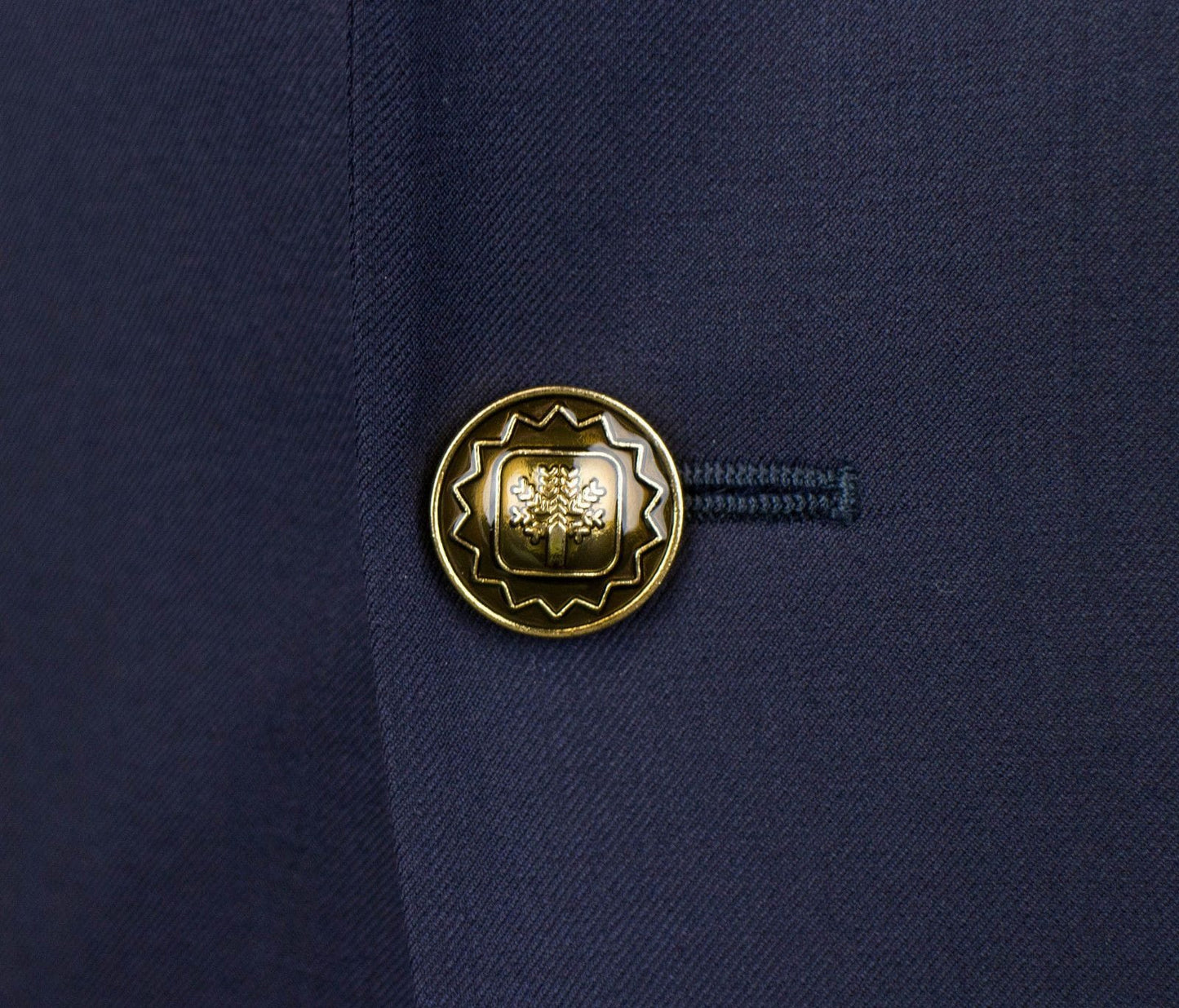 Wool 3 Roll 2 Button Suit - Blue