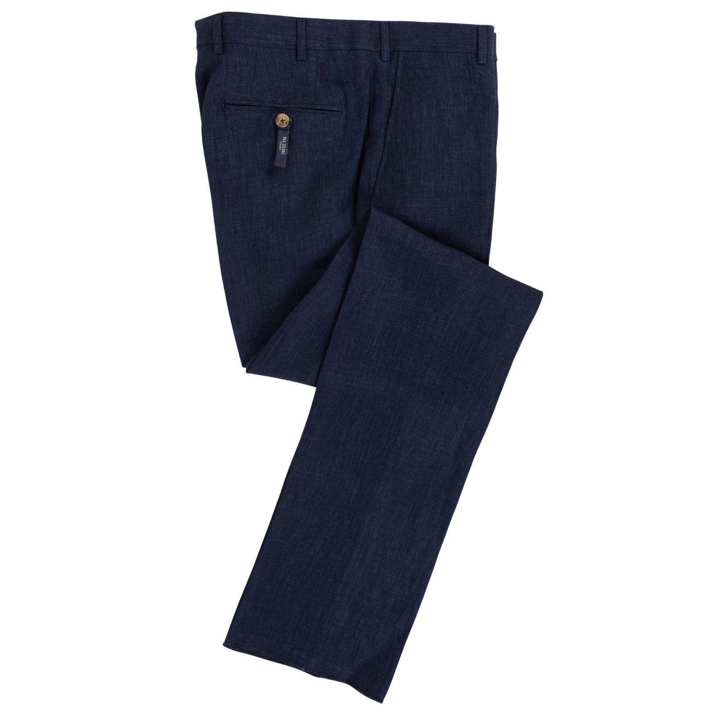 Blue Linen Dress Pants