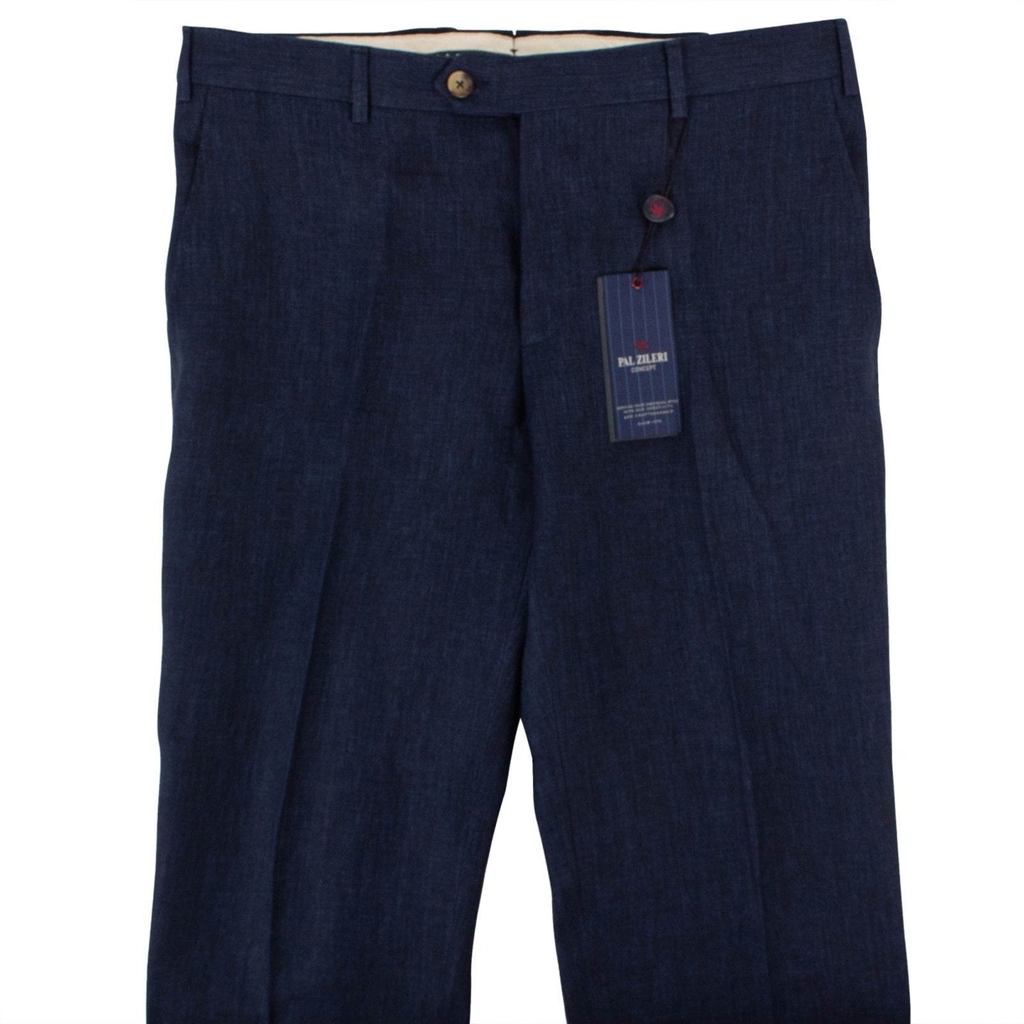 Blue Linen Dress Pants