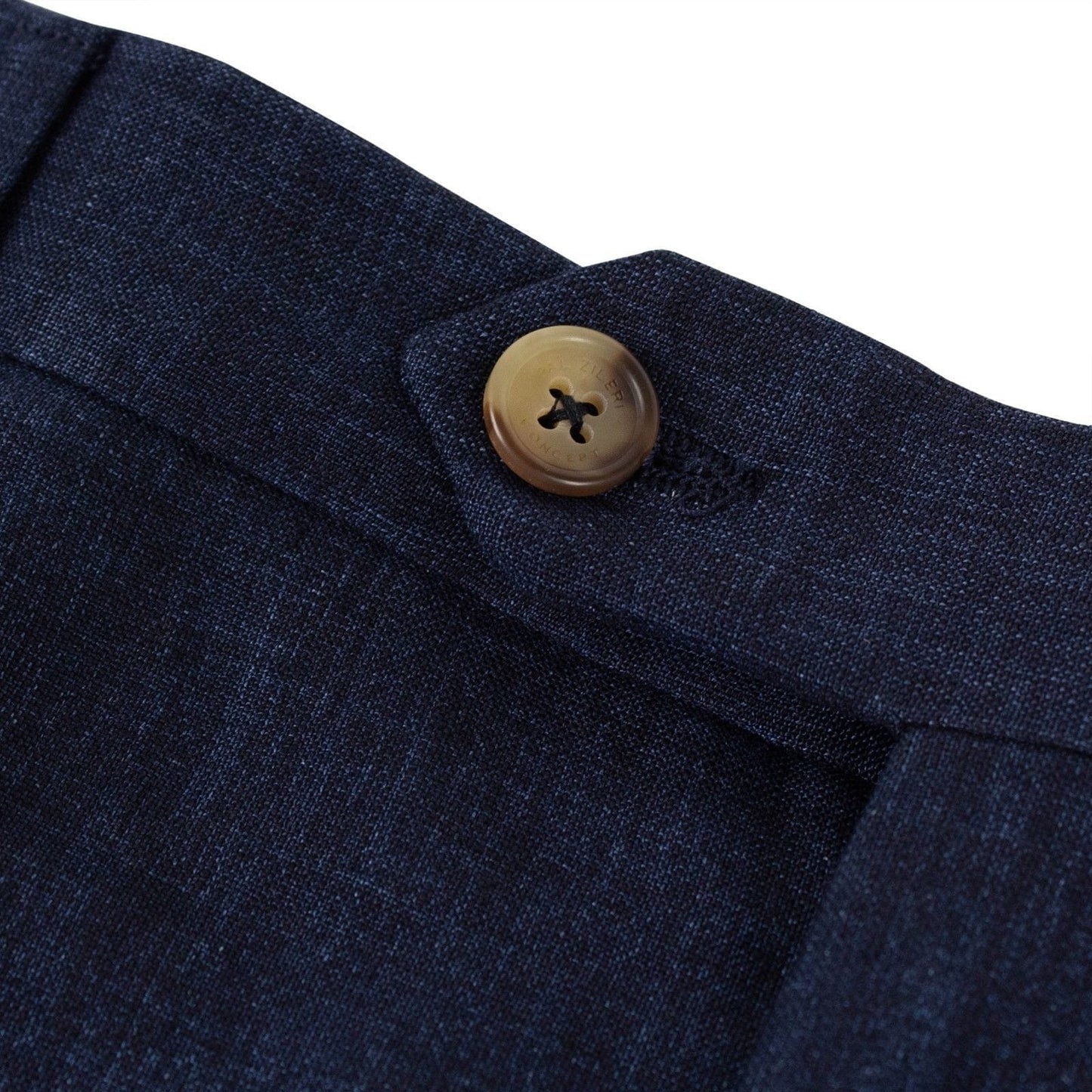 Blue Linen Dress Pants