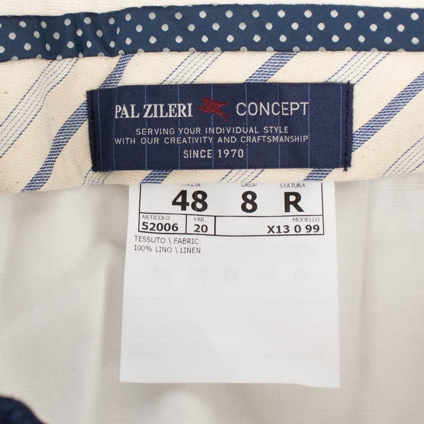 Blue Linen Dress Pants