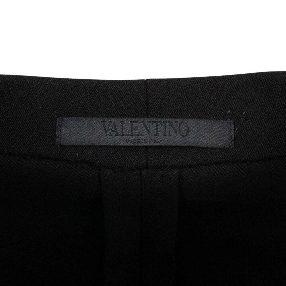Wool Blend Tuxedo Suit - Black