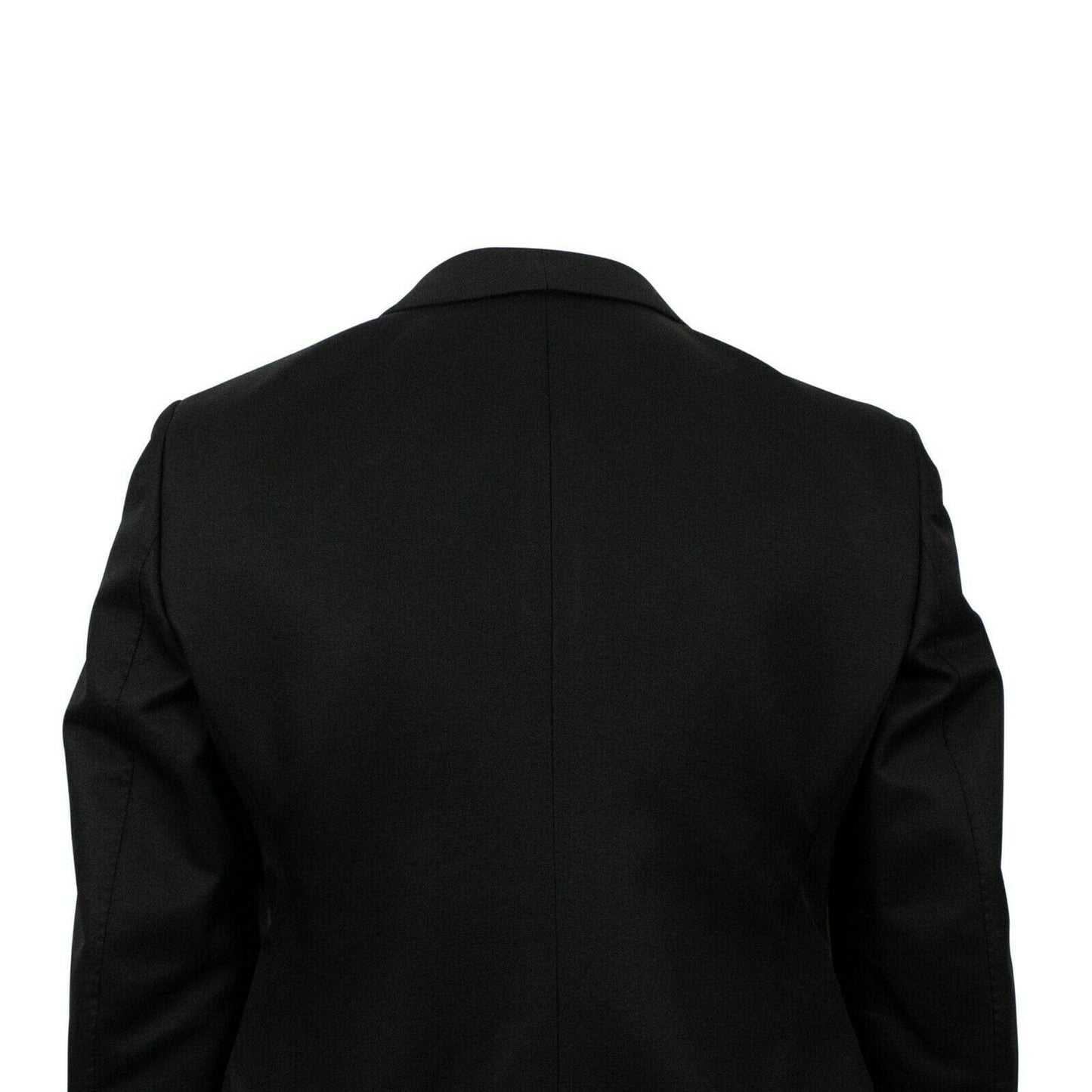 Wool Blend Tuxedo Suit - Black