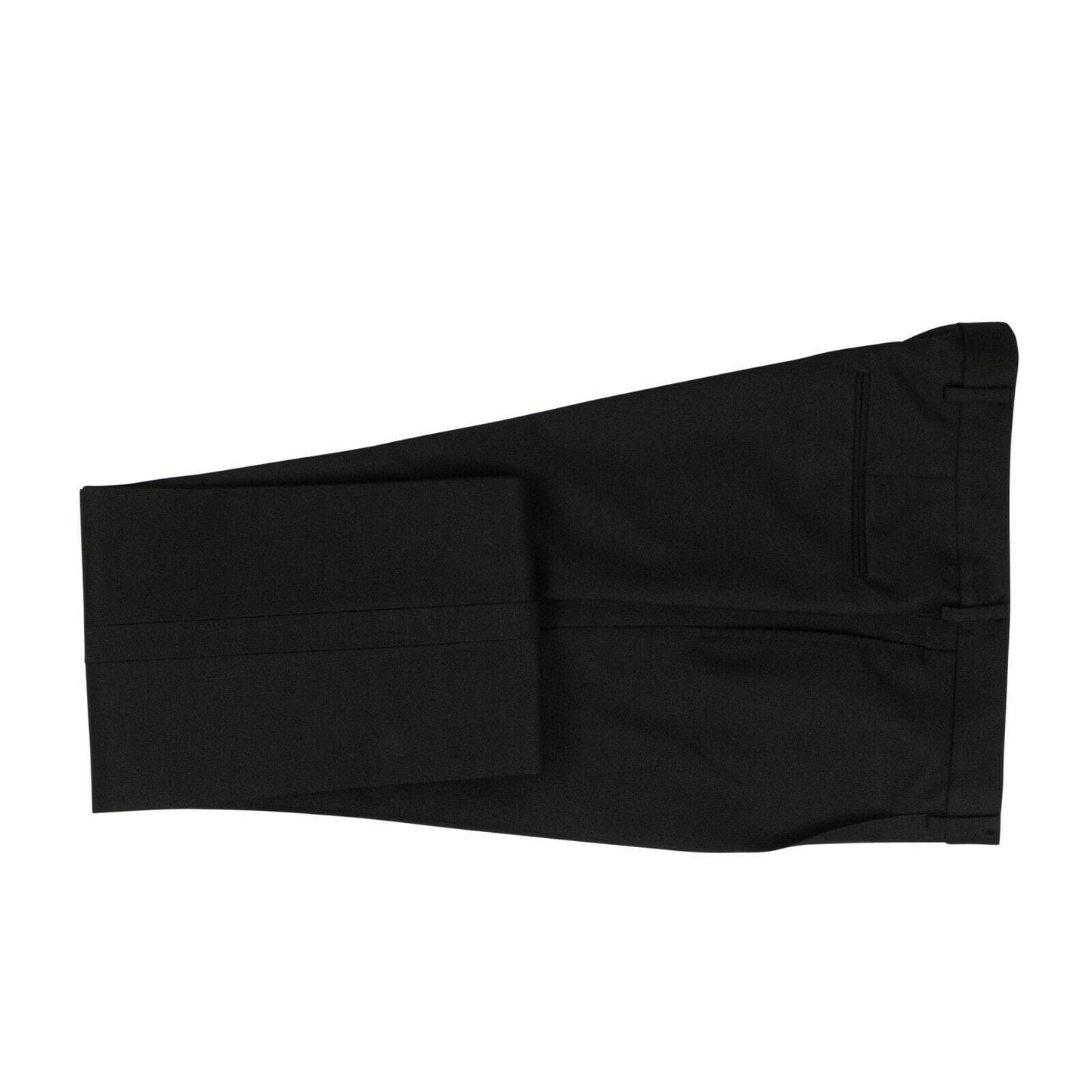 Wool Blend Tuxedo Suit - Black