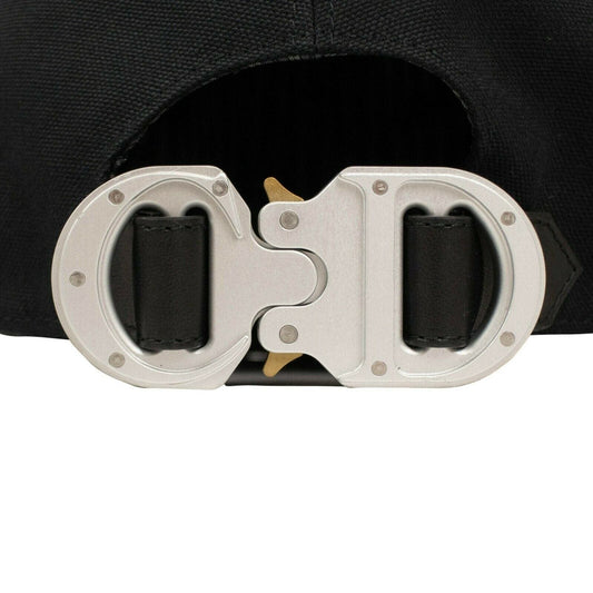 Cotton CD Buckle Baseball Cap - Black
