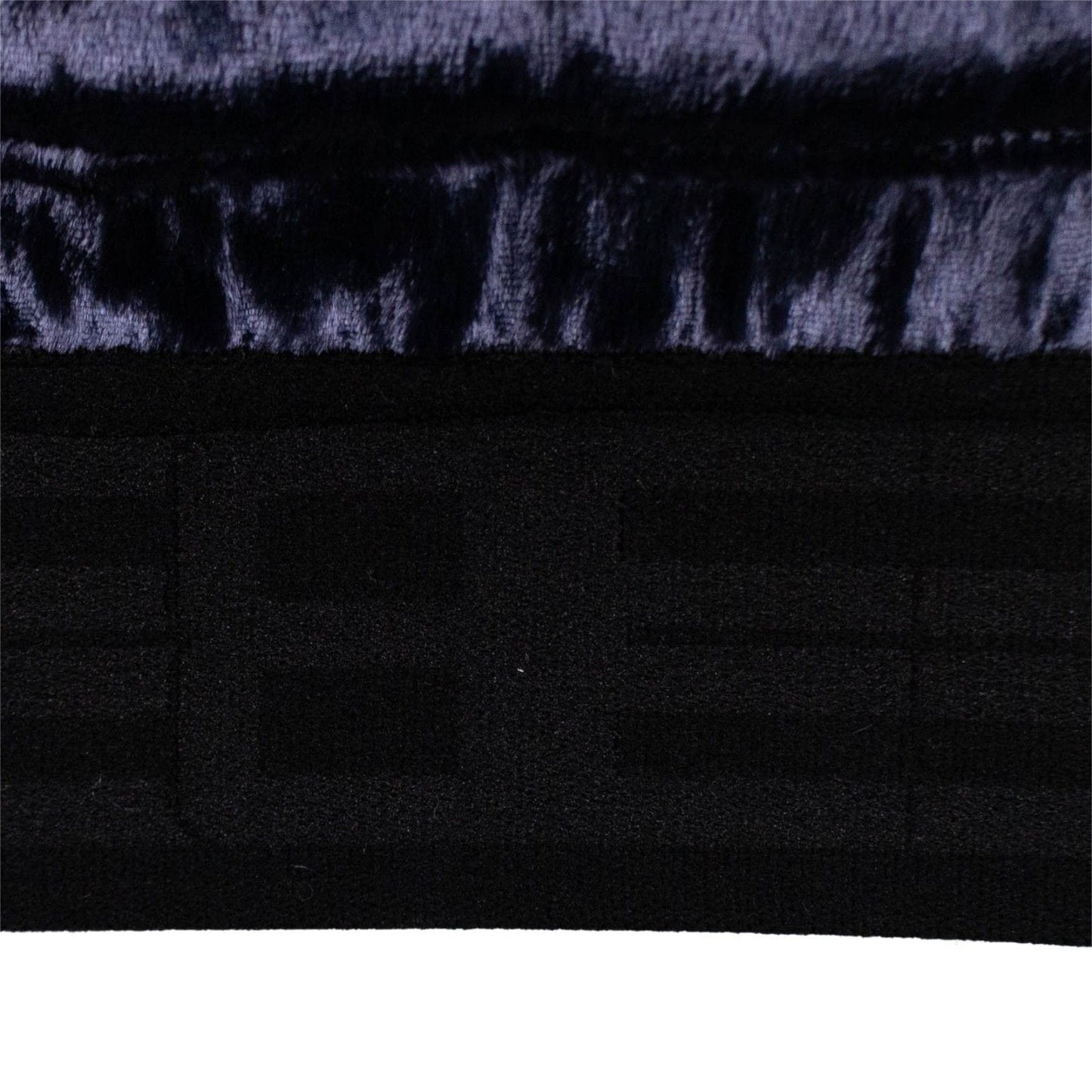 Velour Half Zip Pull Over Hoodie - Navy