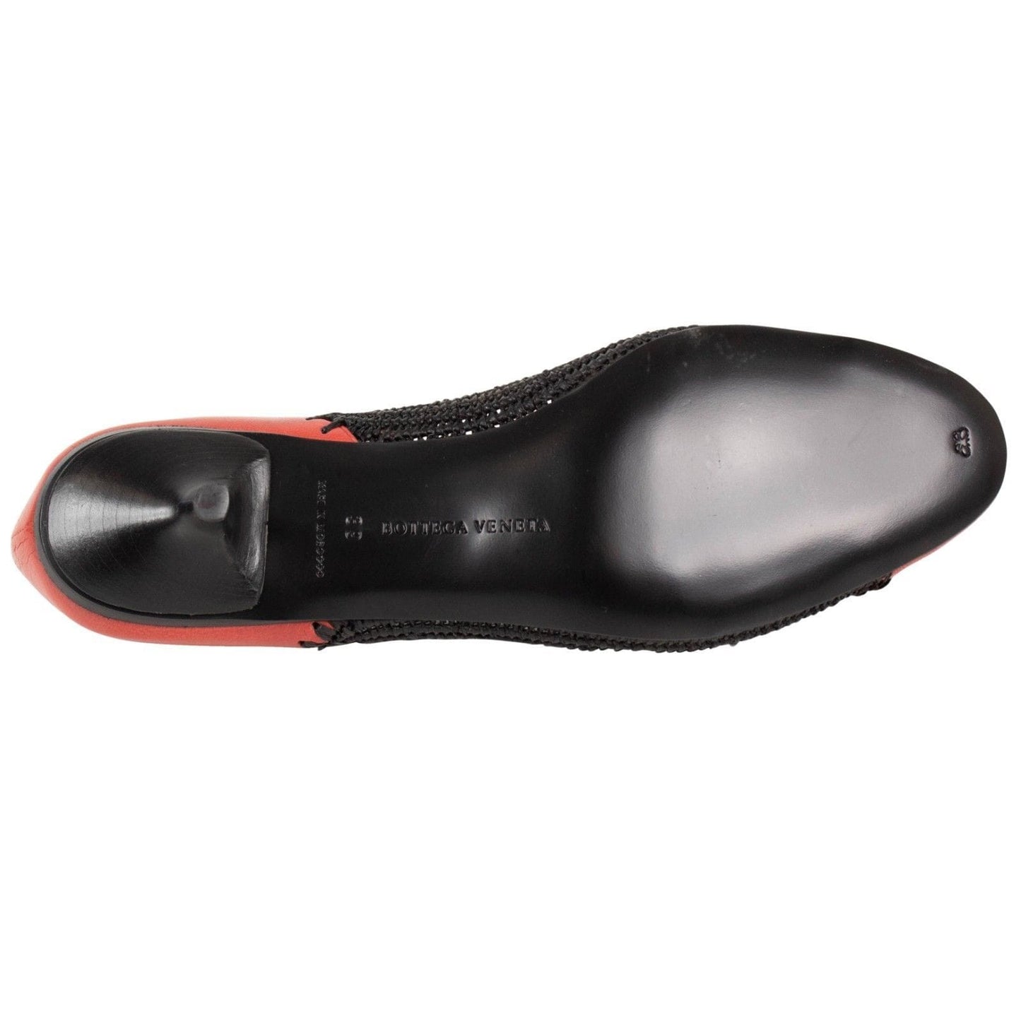 Wicker Cap Toe Pumps - Black / Red