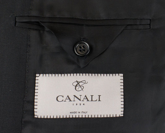 Wool 2 Button Slim/Trim Fit Suit - Black